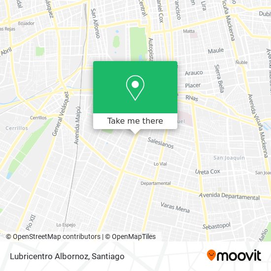 Mapa de Lubricentro Albornoz