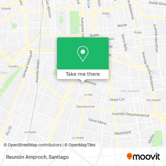 Reunión Amproch map