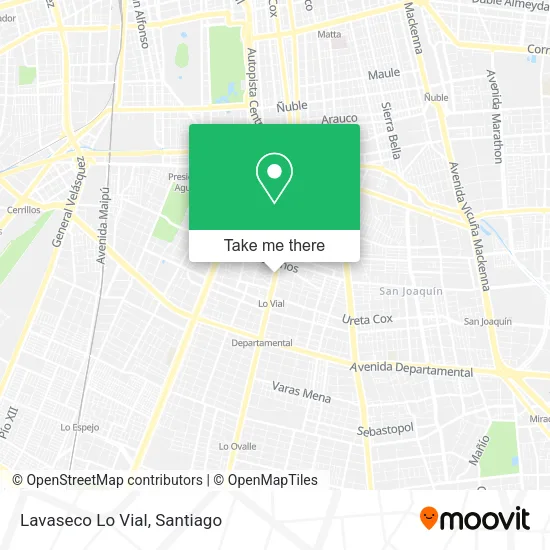 Lavaseco Lo Vial map