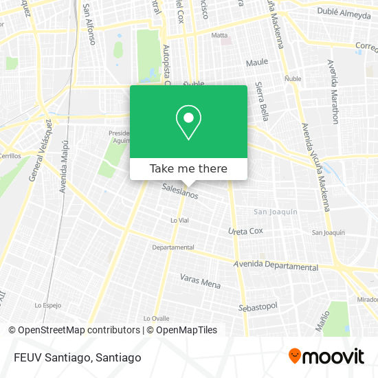 FEUV Santiago map