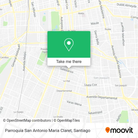 Parroquia San Antonio Maria Claret map