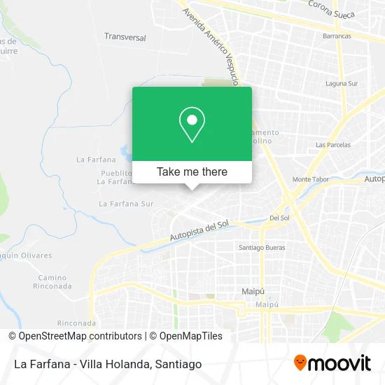 La Farfana - Villa Holanda map