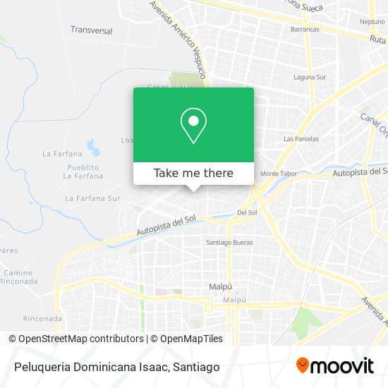 Peluqueria Dominicana Isaac map