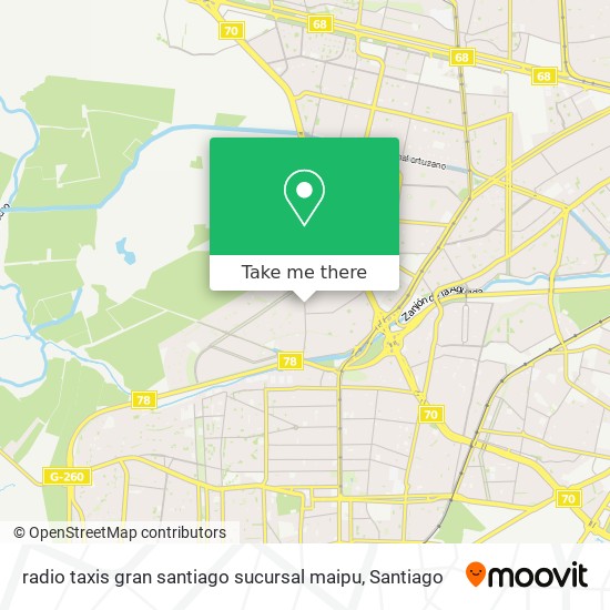 radio taxis gran santiago sucursal maipu map