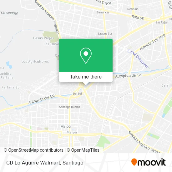 Mapa de CD Lo Aguirre Walmart
