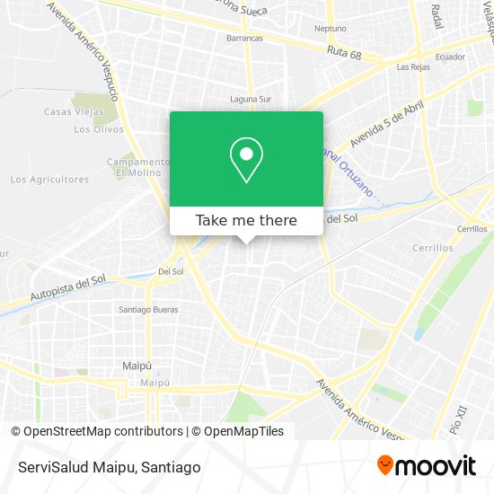 Mapa de ServiSalud Maipu