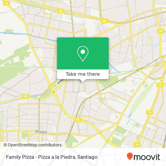 Family Pizza - Pizza a la Piedra map