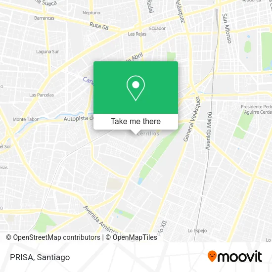 PRISA map