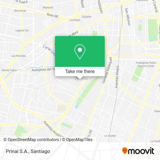 Prinal S.A. map