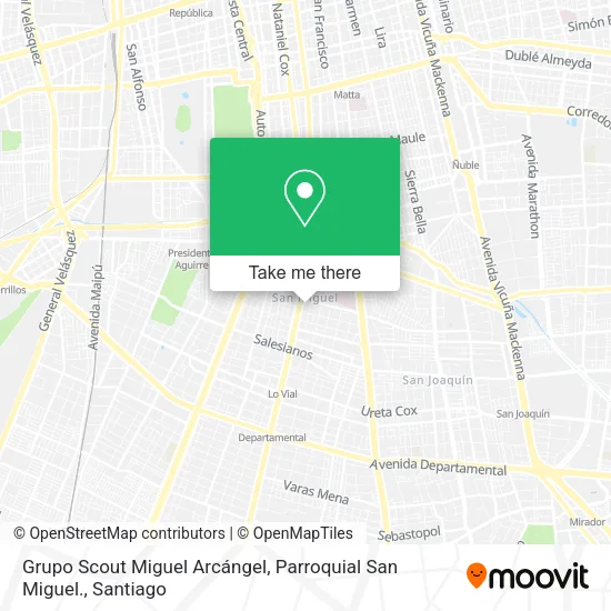 Grupo Scout Miguel Arcángel, Parroquial San Miguel. map