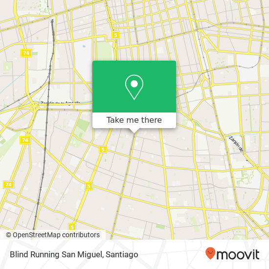 Blind Running San Miguel map