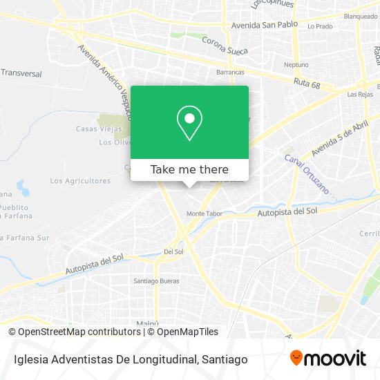 Iglesia Adventistas De Longitudinal map