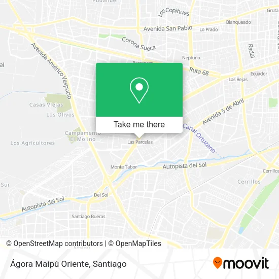 Ágora Maipú Oriente map