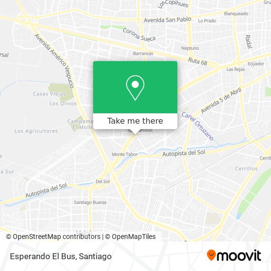 Mapa de Esperando El Bus