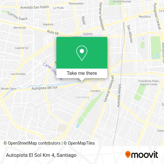 Autopista El Sol Km 4 map