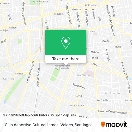 Club deportivo Cultural Ismael Valdés map