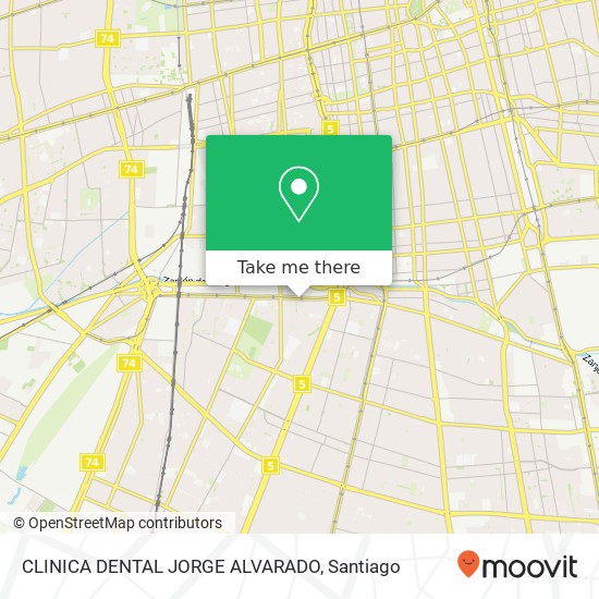 CLINICA DENTAL JORGE ALVARADO map