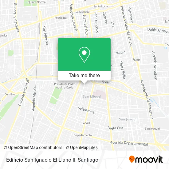 Edificio San Ignacio El Llano II map