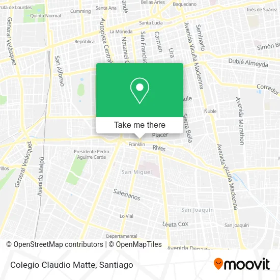 Colegio Claudio Matte map