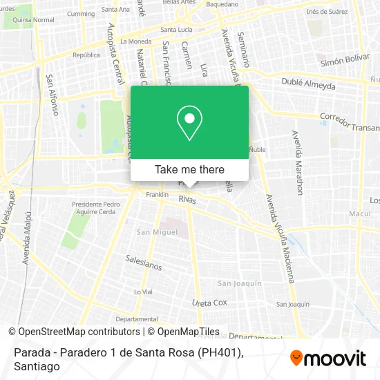Parada - Paradero 1 de Santa Rosa (PH401) map