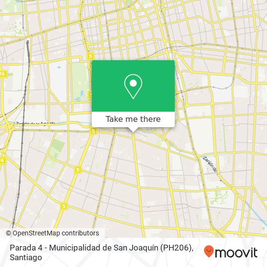 Parada 4 - Municipalidad de San Joaquín (PH206) map