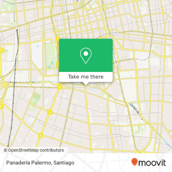 Mapa de Panadería Palermo