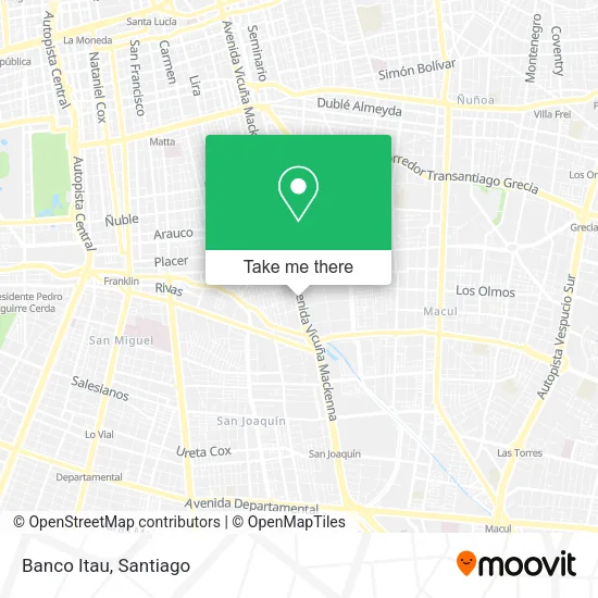 Banco Itau map