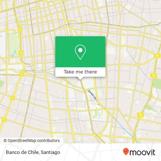 Banco de Chile map