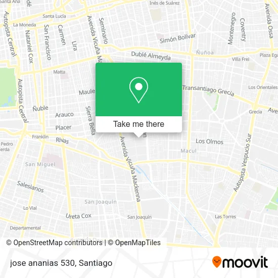 jose ananias 530 map