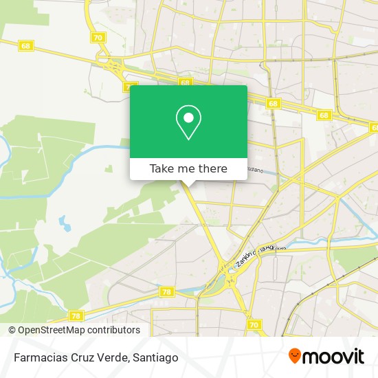 Farmacias Cruz Verde map