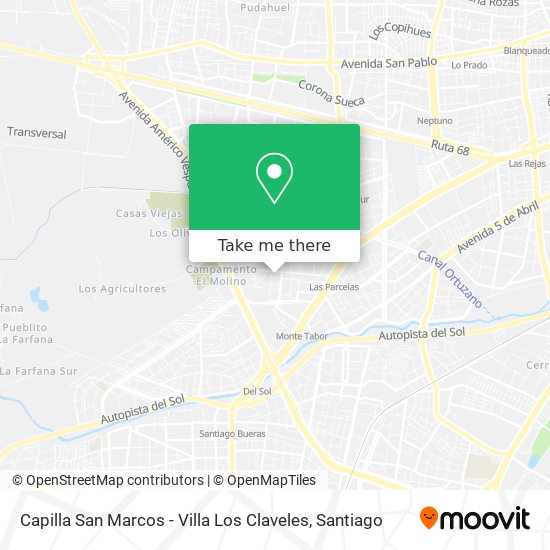 Capilla San Marcos - Villa Los Claveles map