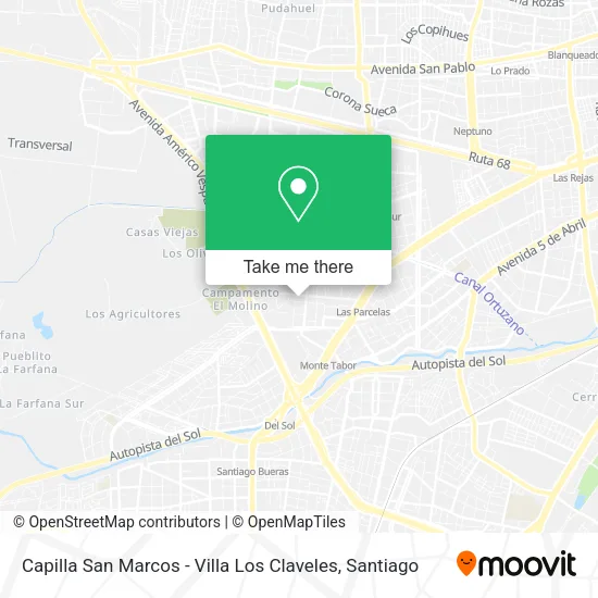 Mapa de Capilla San Marcos - Villa Los Claveles