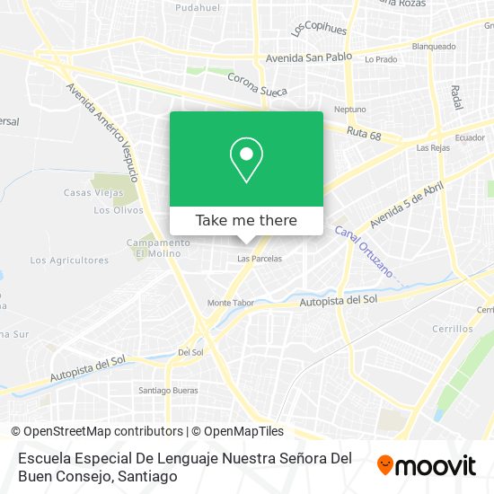 Escuela Especial De Lenguaje Nuestra Señora Del Buen Consejo map