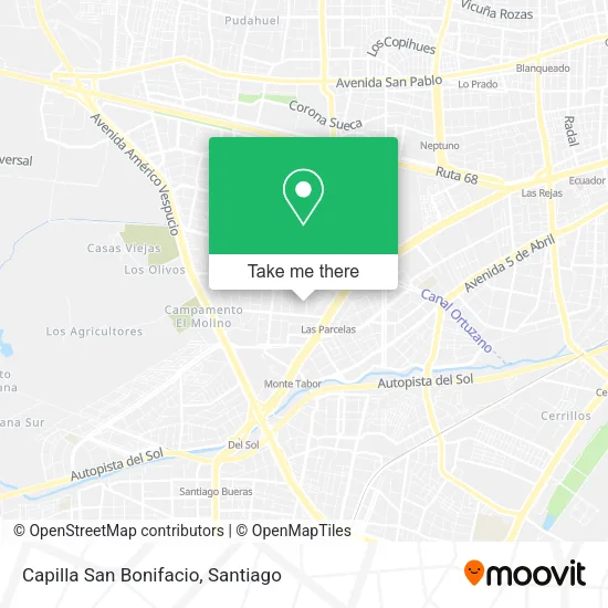 Capilla San Bonifacio map