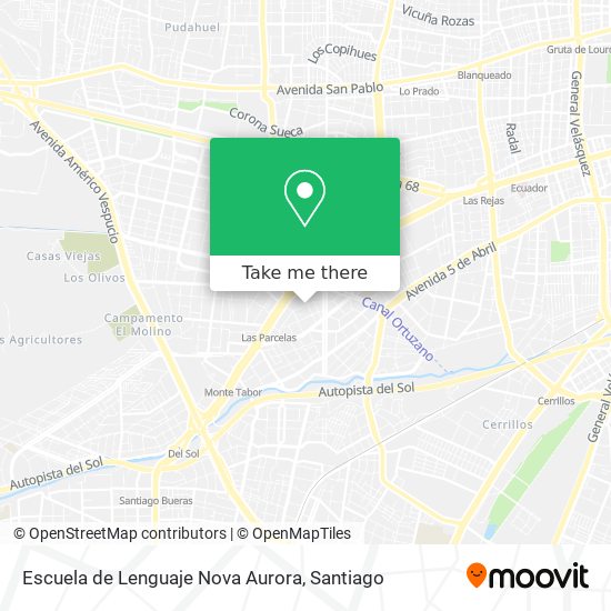 Escuela de Lenguaje Nova Aurora map