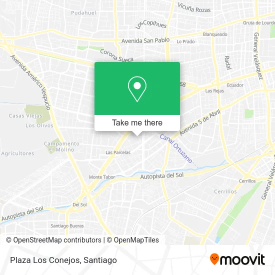 Plaza Los Conejos map