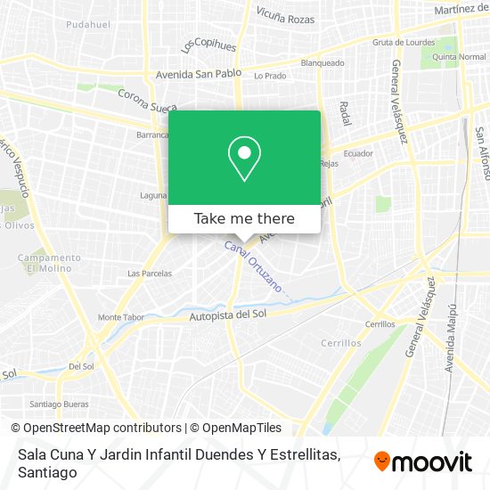Sala Cuna Y Jardin Infantil Duendes Y Estrellitas map