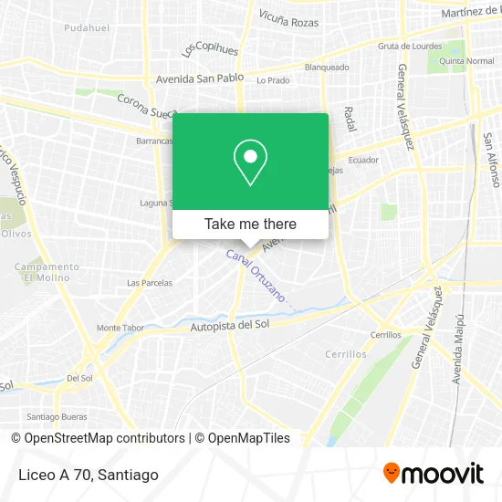 Liceo A 70 map
