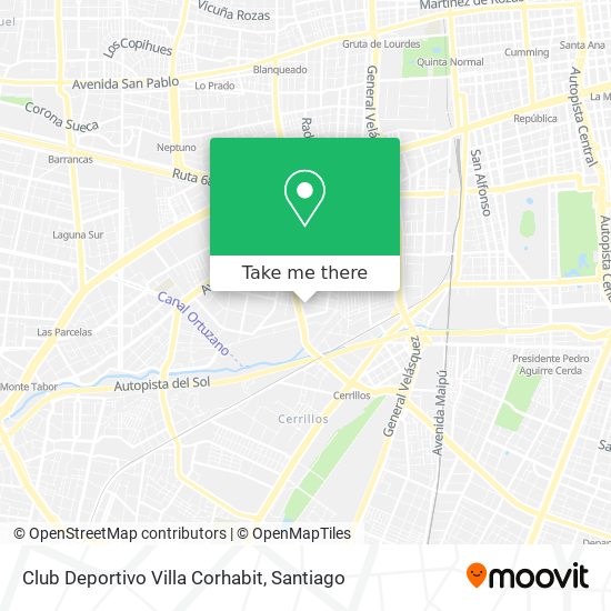 Club Deportivo Villa Corhabit map