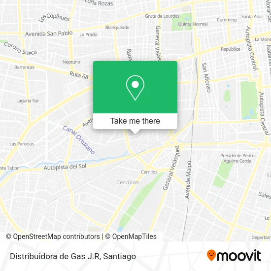 Distribuidora de Gas J.R map