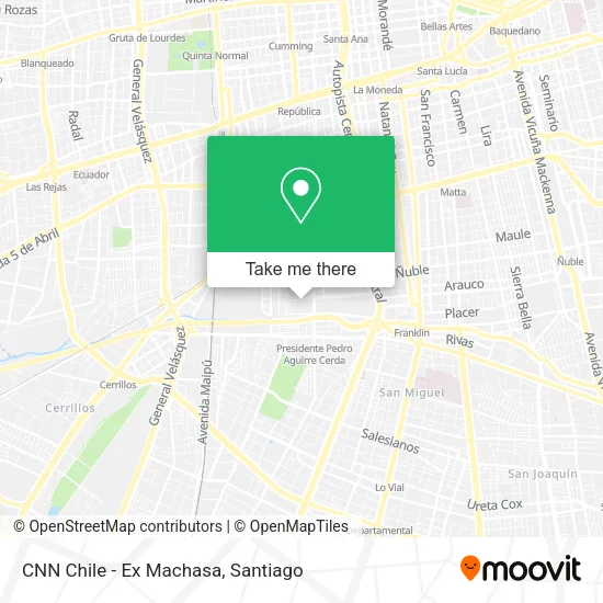 CNN Chile - Ex Machasa map