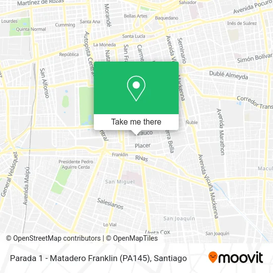 Parada 1 - Matadero Franklin (PA145) map