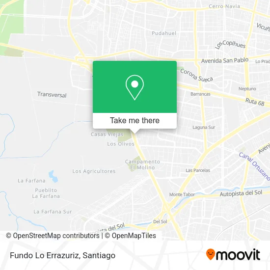 Fundo Lo Errazuriz map