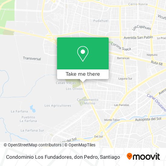 Condominio Los Fundadores, don Pedro map