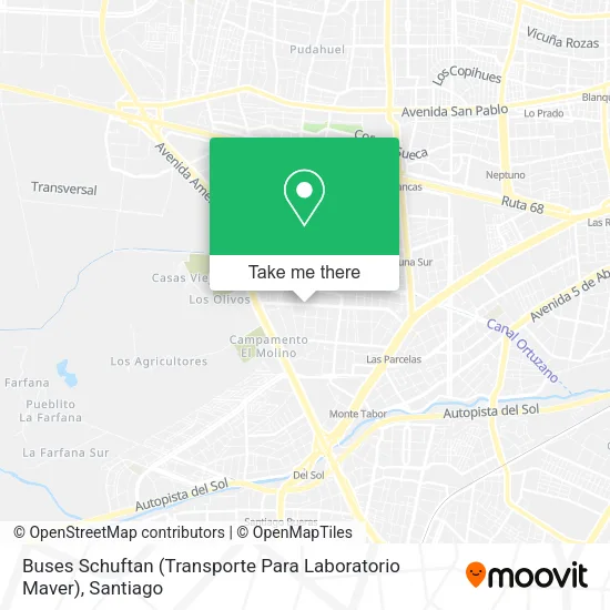 Mapa de Buses Schuftan (Transporte Para Laboratorio Maver)