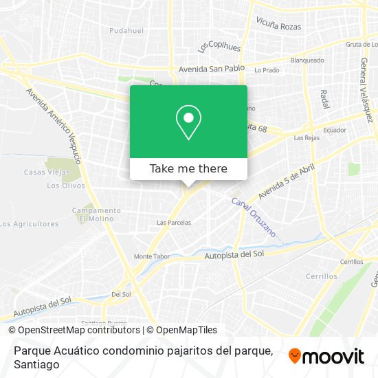 Parque Acuático condominio pajaritos del parque map