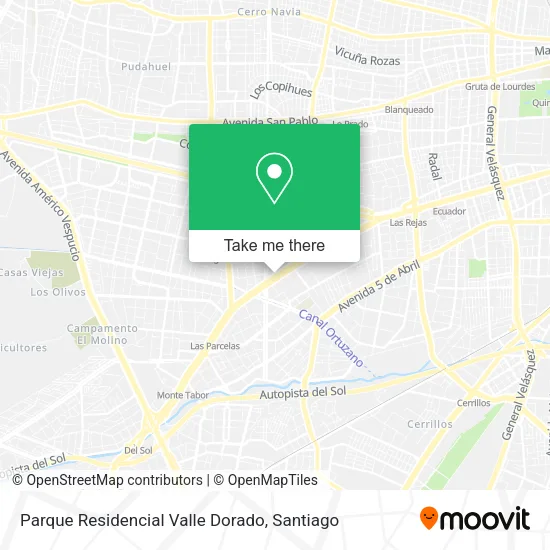 Parque Residencial Valle Dorado map
