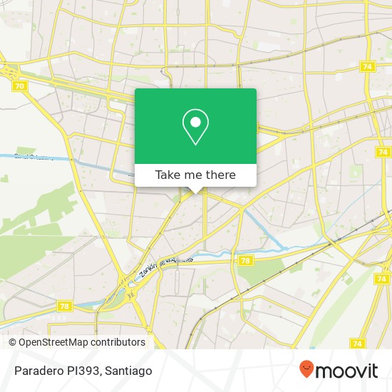 Paradero PI393 map