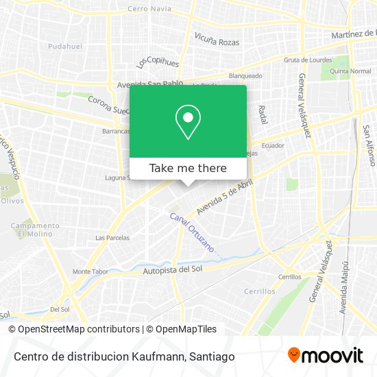Centro de distribucion Kaufmann map