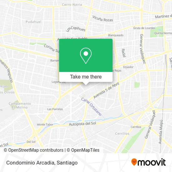 Condominio Arcadia map